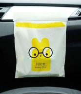 🗑️ pme pivoful mobile enhancement 30pcs car trash bag - biodegradable & compostable, yellow logo