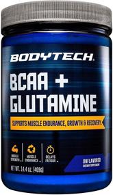 img 4 attached to 💪 Enhance Muscle Endurance and Recovery with BodyTech BCAA Glutamine - Essential Amino Acids Powder (14.01 Ounce)