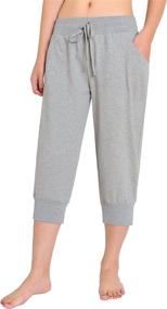 img 4 attached to Weintee Womens Joggers Jersey Sweatpants