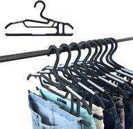 👕 high-quality abs onyx hanger organizer for closet - convenient hook pants hanger - crafted with 32 years of expertise - everyday clothes hanger ideal for regular use - pack of 10 and 20 basic hangers логотип