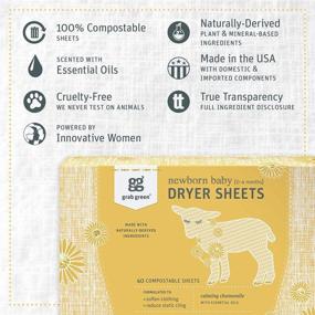 img 1 attached to 🌼 Grab Green Calming Chamomile Baby Laundry Kit: Natural Newborn Detergent Pods & Compostable Dryer Sheets - 40 Loads, Organic Enzyme-Powered - 2 Count