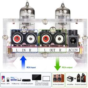 img 1 attached to 🔊 Enhance Your Audio Experience with HiFi Vacuum Tube Preamp Stereo Mini Class A Audio Preamplifier