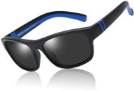 🕶️ мальчикам: резиновые гибкие спортивные поляризационные очки солнцезащитные: стильные и функциональные аксессуары. логотип