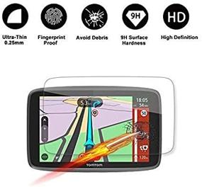 img 1 attached to 📱 R RUIYA HD Clear Tempered Glass Screen Protector for Tomtom GO 620 6200 6250 GPS - Premium Shield for 6-Inch Display - Scratch-Resistant & Ultra HD Clarity