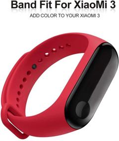 img 2 attached to AWINNER Запасные ремешки для Xiaomi Mi Band 4 - Стильные браслеты и браслеты (3 цвета)