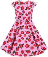 vintage strawberry pleated partydresses 3026 120 girls' clothing in skirts & skorts logo