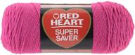 🧶 super saver yarn - shocking pink by red heart logo