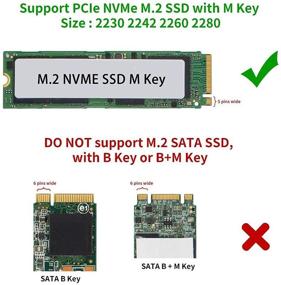 img 3 attached to 💫 SHINESTAR Portable NVME SSD Enclosure, Retractable Design, No Cable Required, Utilizing 10Gbps JMS583 Bridge Chip, Compatible with Samsung 960 970 EVO PRO & WD Black NVME SSD