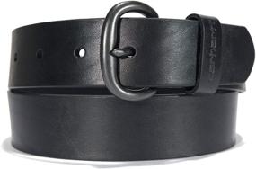 img 4 attached to 🏻 Carhartt Men's Legacy Leather Black Accessories - Belts for Men