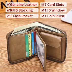 img 1 attached to 👜 Portable Leather Wallet with Removable Closure