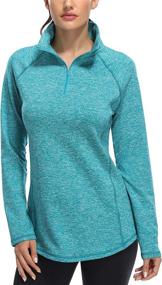 img 3 attached to 💃 Stay Fashionable and Fit with Miusey Women's Quarter Zip Running Pullover Jackets