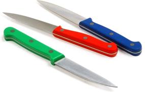 img 2 attached to 3-Piece Norpro Multicolored Colored Paring Knife Set