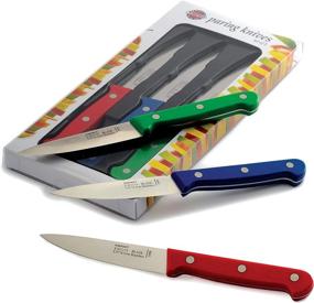 img 1 attached to 3-Piece Norpro Multicolored Colored Paring Knife Set