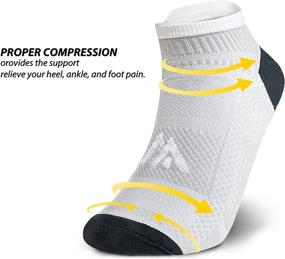 img 2 attached to 🧦 Copper Compression Socks for Enhanced Circulation & Plantar Fasciitis Support during Athletic Activities