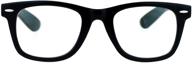 👓 sa106 retro horn rim multi 3 presbyopia progressive reading glasses logo