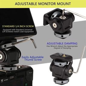 img 1 attached to 📸 Enhance Your Photography with the DSLR Camera Field Monitor Mount Holder - Perfect for 5 inch and 7 inch Monitors, Featuring 360° Swivel and 180° Tilt for Video Shooting and Photography Accessories