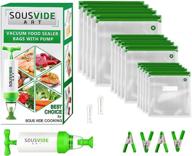 sous vide bags - 30 bags in 3 sizes, reusable & vacuum-sealed | bpa free - must-have accessory for sous vide cooker, premium quality логотип