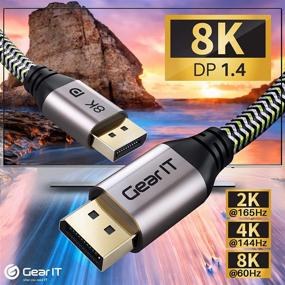 img 3 attached to 🔌 GearIT DisplayPort Cable: Unleash the Full Potential of 144Hz and 165Hz Refresh Rates!