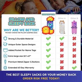 img 3 attached to 🛏️ 66 26 Kid Sleeping Bag: Premium Comfort for Children's Home Store Adventures