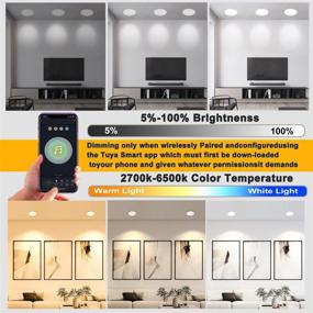 img 1 attached to 💡 Efficiently Illuminating Spaces: LED Slim 4Inch Recessed Lighting 4Pack