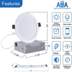 img 3 attached to 💡 Efficiently Illuminating Spaces: LED Slim 4Inch Recessed Lighting 4Pack