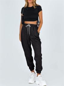 img 3 attached to High Waisted Comfy Lounge Joggers for Women - Ezymall Athletic Sweatpants with Pockets, Perfect for Workouts