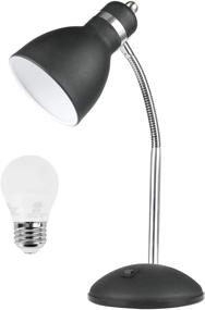 img 4 attached to Larsen Thompson Desk Lamp: Flexible Gooseneck & Adjustable Eye-Care Reading Lamp in Sand Black