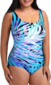 img 4 attached to FULLFITALL Swimsuits Athletic Training Swimwear Sports & Fitness and Water Sports