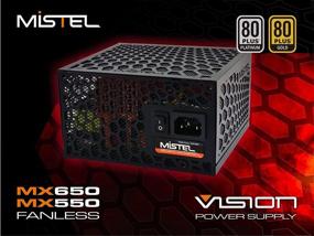 img 4 attached to 💡 Блок питания MX650 без вентилятора - 650W 80 Plus Platinum сертифицированный, полностью модульный БП для ПК, блок питания RGB LED, управляемый через материнскую плату.