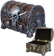 🏴 pacific trading pirate's treasure chest: stylish trinket and mini jewelry box logo