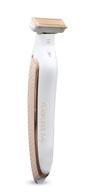 🌸 rechargeable white/rose gold ladies shaver and trimmer by finishing touch flawless body logo