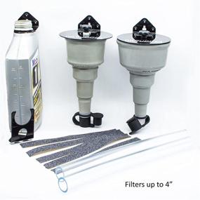 img 2 attached to 🔧 Mess-Free Oil Change Kit with Spill-Free Oil Filter Funnel, Flexible Funnel, Drain Plug Catch and Splash Guard, Magnetic Stand - OIL UDDER Combo #3