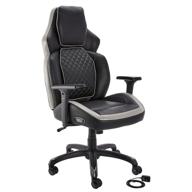 🪑 grey amazon basics ergonomic gaming chair with bluetooth speakers, built-in mic, and push-button height control логотип