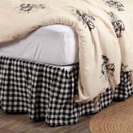 vintage farmhouse bedding checked gingham bedding logo