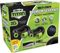 🚍 thetford 17902 - titan 20-foot rv sewer hose kit - premium quality logo