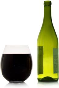 img 2 attached to Big Betty - Stemless XL Premium Jumbo Wine Glass Set - Includes 2 Glasses - each Holds an Entire Bottle of Wine
