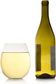 img 3 attached to Big Betty - Stemless XL Premium Jumbo Wine Glass Set - Includes 2 Glasses - each Holds an Entire Bottle of Wine