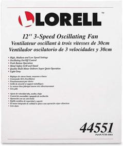 img 1 attached to Lorell 12" Oscillating Desk Fan - Sleek Light Gray Design for Effective Cooling