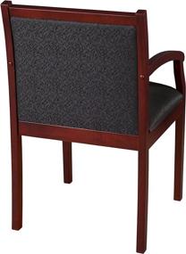 img 1 attached to 🪑 Classic Style and Comfort: Regency Regent Guest Chair in Mahogany/Black