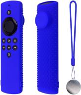 silicone case for fir tv stick lite 2020 remote fir tv stick lite control with alexa voice remote lite firestick silicone remote cover for firetvstick lite with magnet technology (blue) logo