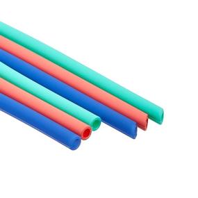 img 1 attached to 🥤 AmazonCommercial Silicone Straws with Cleaning Brushes - Bundle of (6) Reusable Straws and (2) Cleaning Brushes