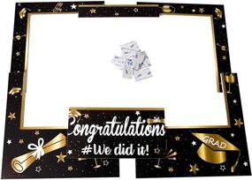 img 1 attached to 🎓 2021 Graduation Photo Frame Set with 14 Congrats Photo Booth Props - Large Size Decorations and Favors for Grad Class, Assembly Required