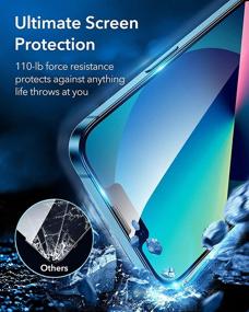 img 3 attached to ESR Compatible Installation Ultra Tough Tempered Glass Cell Phones & Accessories