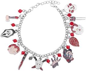 img 4 attached to 🔪 Freddy Krueger Jason Bracelet: Unleash the Classic Horror Style with this Amazing American Horror Story Cosplay Charm Bracelet for Men, Women, and Girls