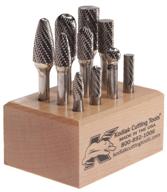 🔧 kodiak cutting tools 4j-518y-jq3l usa made carbide bur set in assorted varieties (pack of 10), 1/4" shanks logo