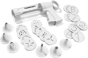 img 4 attached to 🍪 Cuisinart Cookie Press: 18 Discs and 6 Decorating Tips for Perfectly Designed Cookies, White