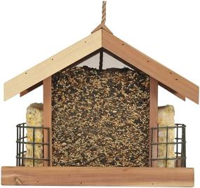 img 1 attached to 🐦 Perky-Pet 50144 Deluxe Chalet Cedar Feeder: 5.2-Pound Capacity for Vibrant Bird Feeding!