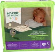🌙 seventh generation overnight diapers - size 5-20 ct: premium protection for baby's sleep logo