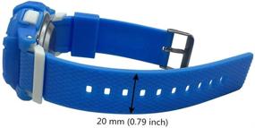 img 1 attached to ⌚ Electronic Sports Watch with Alarm - English Talking Feature and Blue Rubber Strap