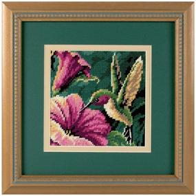 img 3 attached to 🪡 DIMENSIONS Hummingbird Needlepoint Kit - 5" W x 5" H